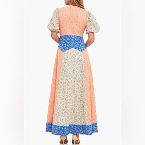 English Factory mixed print cotton maxi dress worn once